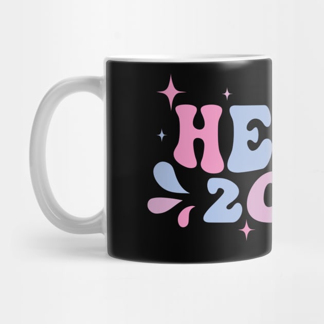 Hello 2024 pastel retro design by Fun Planet